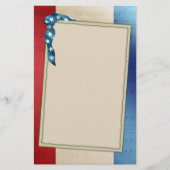 Patriottische sterren en strepen briefpapier (Voorkant)