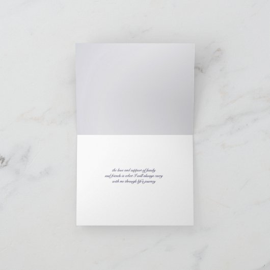 Patriottische sterren en strepen gevouwen Hartelij Bedankkaart (Binnen)