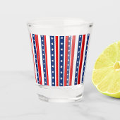 Patriottische sterren en strepen shotglas  shot glas