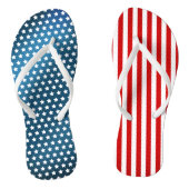 Patriottische sterren en strepen teenslippers (Voetbed)