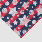 Patriottische sterren en Stripes  Tissuepapier (Detail)
