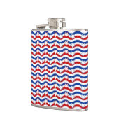 Patriottische Sterren en Strips 6 oz of 8 oz Flask Heupfles (Links)