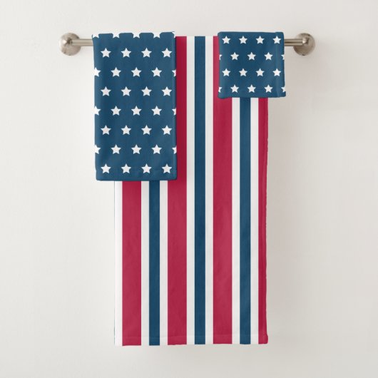 Patriottische sterren handdoekenset bad handdoek (Insitu)