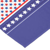 Patriottische sterren korte tafelloper (Hoek)