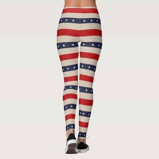 Patriottische sterren leggings (Achterkant)