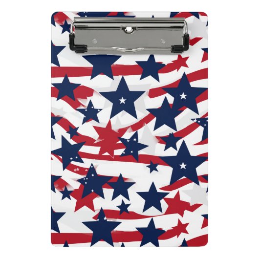 Patriottische sterren mini klembord (Voorkant)