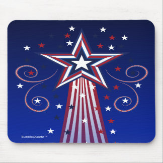 Patriottische sterren mousepad muismat