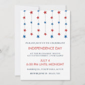 Patriottische sterren over de dag van de onafhanke kaart (Voorkant)
