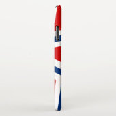 Patriottische sterren Rood wit en blauw kleurig iPhone Hoesje (Rechterkant)