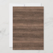 Patriottische sterren Rustic Juli 4 behalve datum Save The Date (Achterkant)