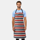 Patriottische sterren schort (Gedragen)