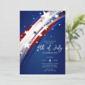 Patriottische sterren & strepen Vierde juli Kaart (Staand voorkant)