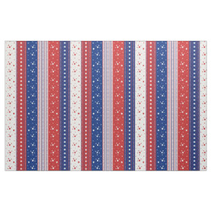 Patriottische sterren & Stripes Abstracte Amerikaa Stof