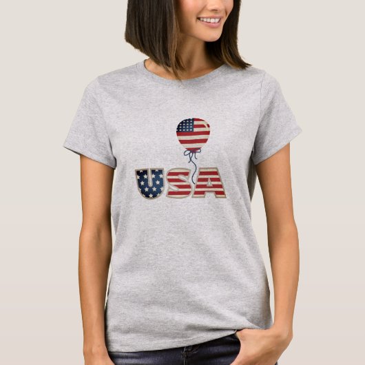 Patriottische sterren & Stripes USA T-Shirt (Voorkant)