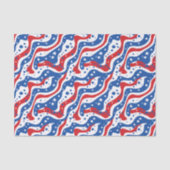 Patriottische sterren tissuepapier (Voorkant)