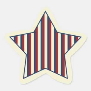 Patriottische sterrenstickers ster sticker