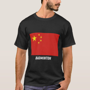 Patriottische steun Badminton China Team Sport Chi T-shirt