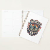 Patriottische Strandjutter Vector Graphic T-shirt_ Planner (Display)