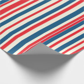 Patriottische strepen cadeaupapier (Hoek)