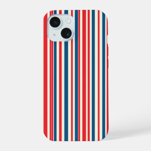 Patriottische strepen iPhone 15 hoesje