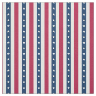 Patriottische strepen met sterren (kleine vertical stof