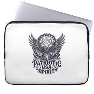 Patriottische Strijdhavik Patriottische Adelaar & Laptop Sleeve