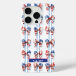 Patriottische Strikken Met Monogram Case-Mate iP iPhone 15 Pro Case