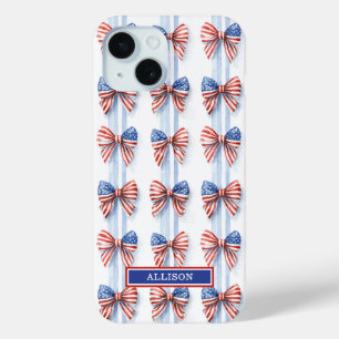 Patriottische Strikken Op Strepen Monogram Verstev