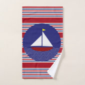 Patriottische strips voor het verzorgen van een ke bad handdoek (Handdoek)