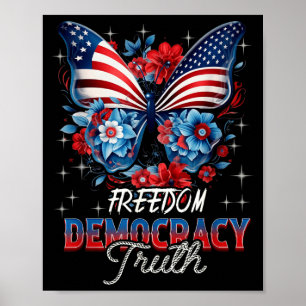Patriottische Subtiele Anti-trump Coquette Patriot Poster