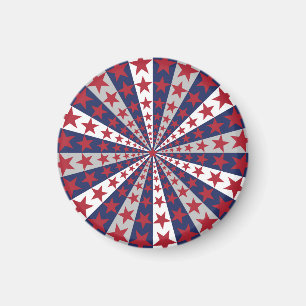Patriottische Sunburst: kunstwerk met Amerikaanse Magneet