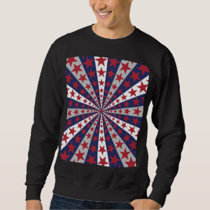 Patriottische Sunburst: kunstwerk met Amerikaanse Trui