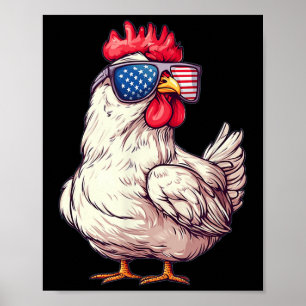 Patriottische Sungles kippenkostuum voor jongens e Poster