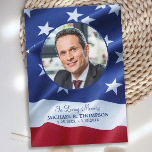 Patriottische sympathie Memorial Foto veteran Fune Bedankkaart