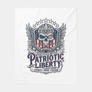 Patriottische Tactische Adelaar Schedel Militaire  Fleece Deken