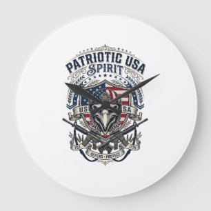 Patriottische Tactische Adelaar Schedel Militaire Grote Klok