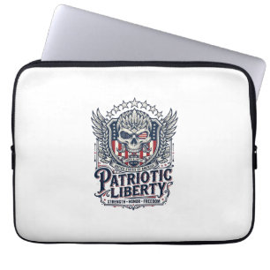 Patriottische Tactische Adelaar Schedel Militaire Laptop Sleeve