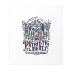 Patriottische Tactische Adelaar Schedel Militaire Notitieblok