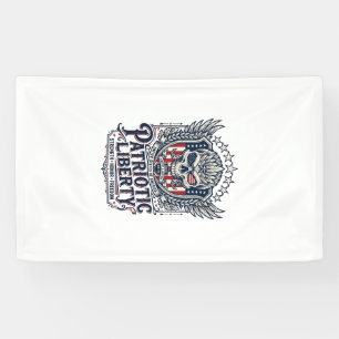 Patriottische Tactische Adelaar Schedel Militaire Spandoek