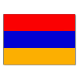 Patriottische tafelkaart met vlag van Armenië Kaart