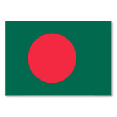 Patriottische tafelkaart met vlag van Bangladesh Kaart (Voorkant)
