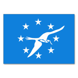 Patriottische tafelkaart met vlag van Corpus Chris Kaart