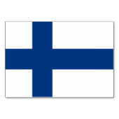 Patriottische tafelkaart met vlag van Finland Kaart (Voorkant)