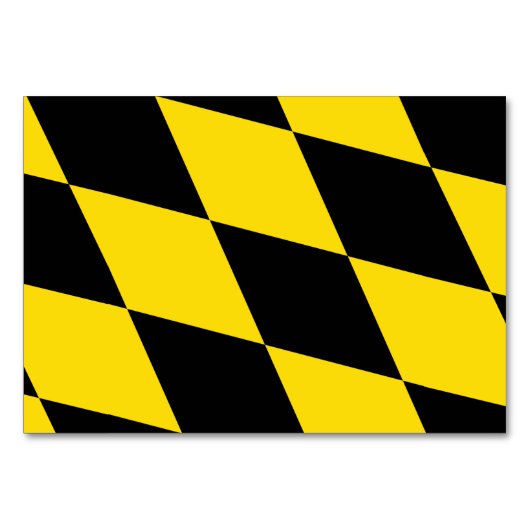 Patriottische tafelkaart met vlag van München, Dui Kaart (Voorkant)