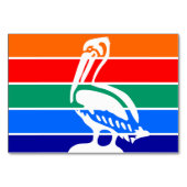 Patriottische tafelkaart met vlag van St. Petersbu Kaart (Achterkant)