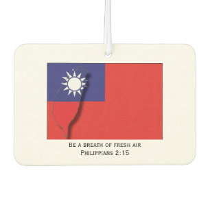 Patriottische TAIWAN VLAG Taiwanese kaart overzi Luchtverfrisser