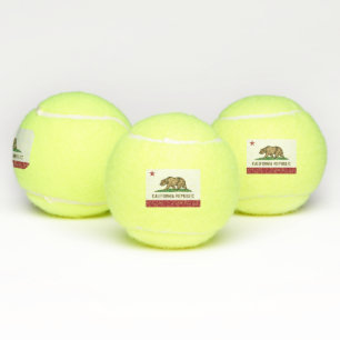 Patriottische Tennis Ball met vlag van Californië, Tennisballen