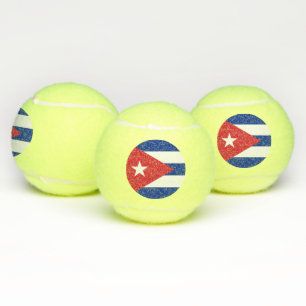 Patriottische Tennis Ball met vlag van Cuba Tennisballen