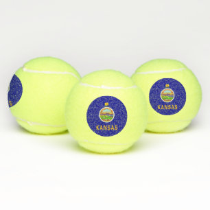 Patriottische Tennis Ball met vlag van Kansas, Ver Tennisballen