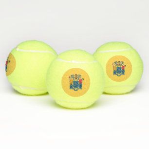 Patriottische Tennis Ball met vlag van New Jersey Tennisballen